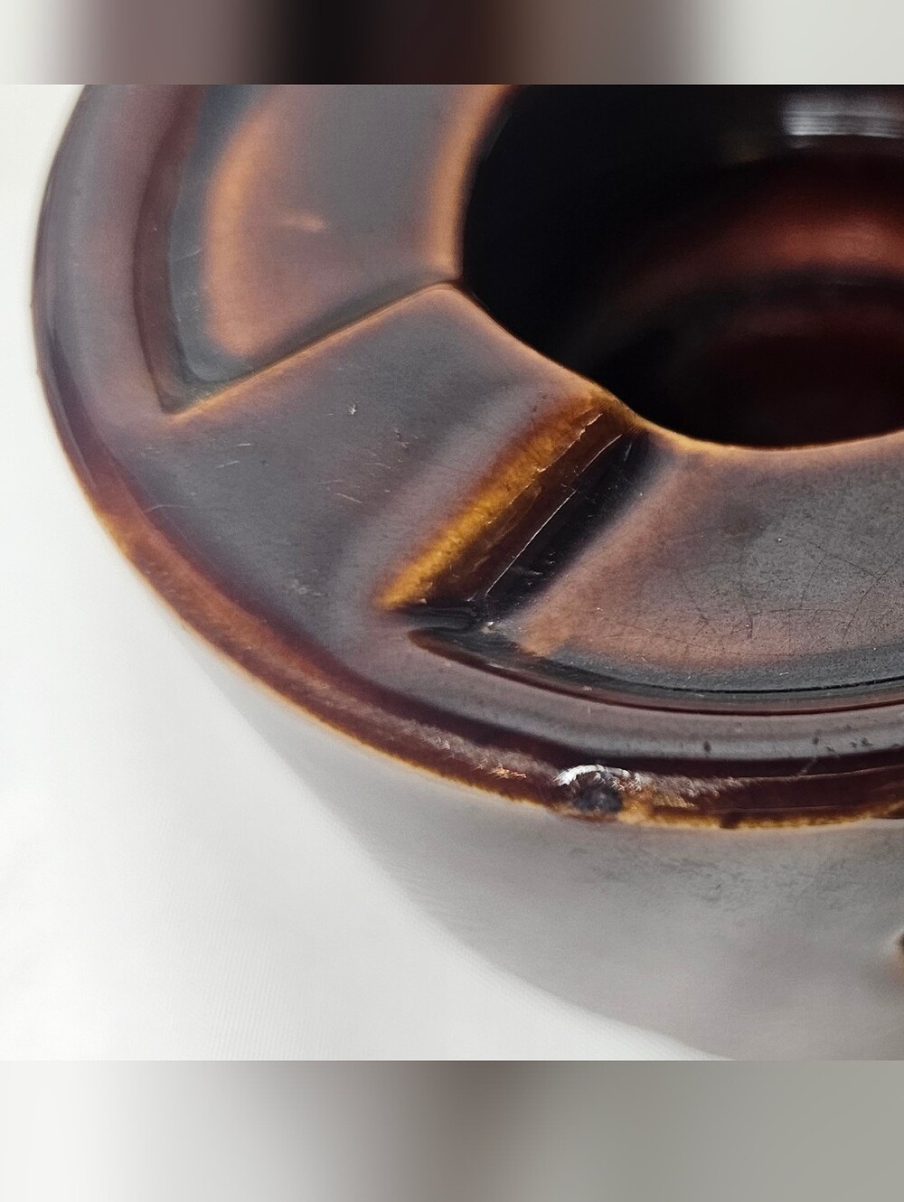 Vintage Brown Ceramic Teapot Warmer Fondue Burner Tea Light Holder Taiwan 4" - Picture 6 of 8